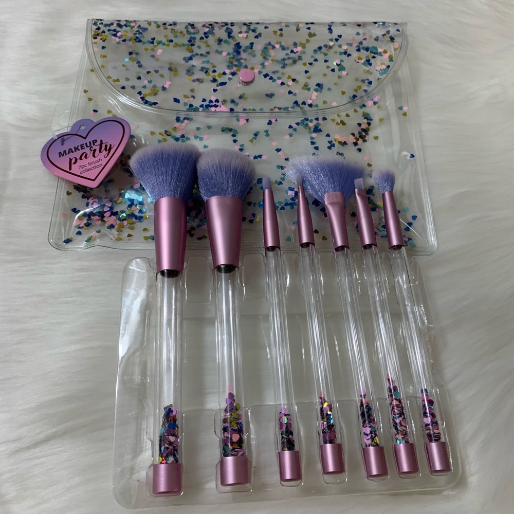 7 pc Pro Crystal Makeup Brushes Kit - Picture 4 of 4